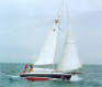 Mistress II .  Eddie O'Riodan's Eventide 26.  Sailing Well!  Built by Tony Nelson